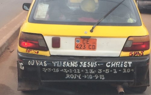 Un taxi à Yaoundé